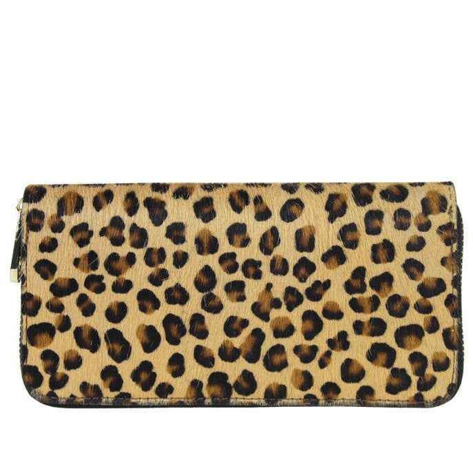 BZNA Berlin Fell Baya TIGRE Echtfell  Wallet Leather Leder Portemonnaie Geldbörse Clutch