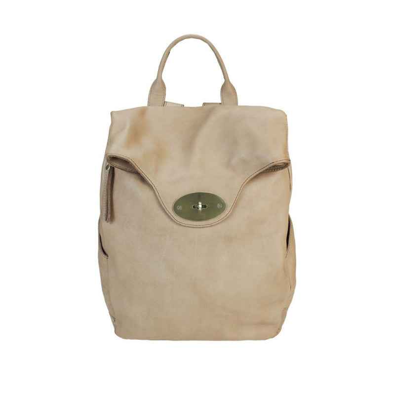 BZNA Bag Rinalto Beige Italy Rucksack Backpacker Designer Tasche Handtasche Schultertasche Leder Damen Neu