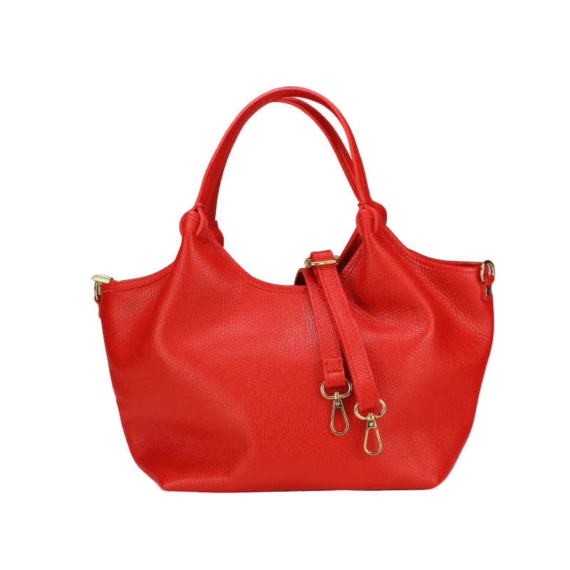 BZNA Bag Mette Rot Leder Italy Damen Shopper Handtasche Schultertasche Tasche - B Z N A
