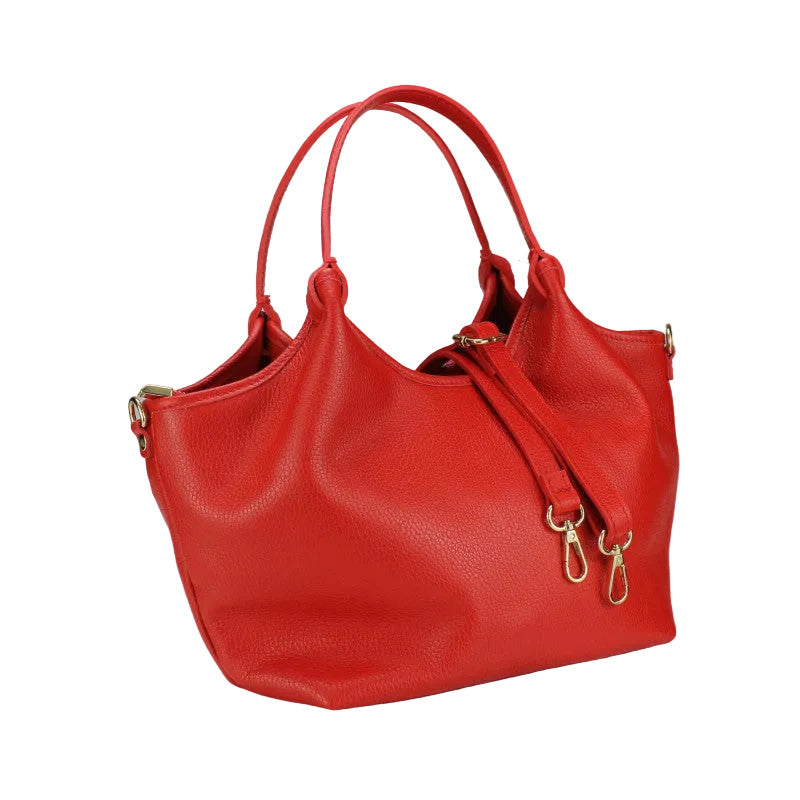 BZNA Bag Mette Rot Leder Italy Damen Shopper Handtasche Schultertasche Tasche - B Z N A