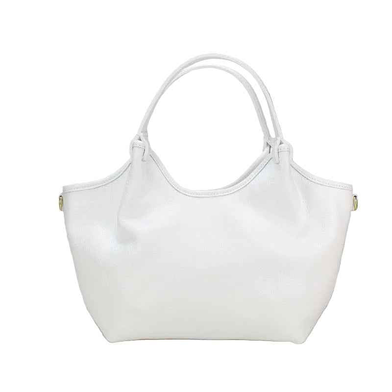 BZNA Bag Mette Weiß Leder Italy Damen Shopper Handtasche Schultertasche Tasche