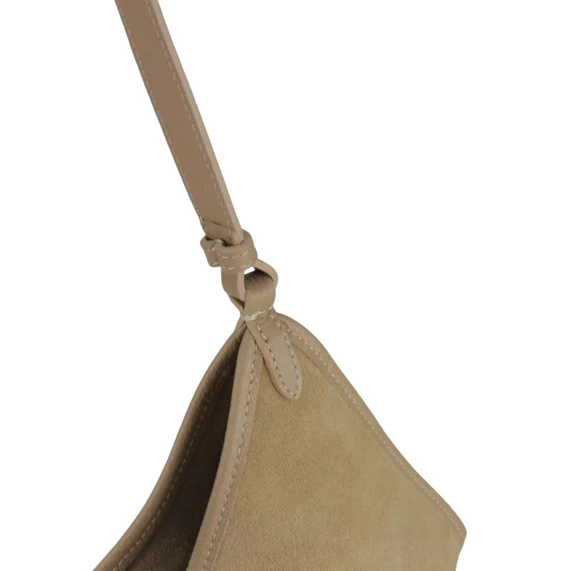 BZNA Bag Tanjia Marrone Wildleder Italy Damen Handtasche Schultertasche Tasche BZNA6033 - B Z N A