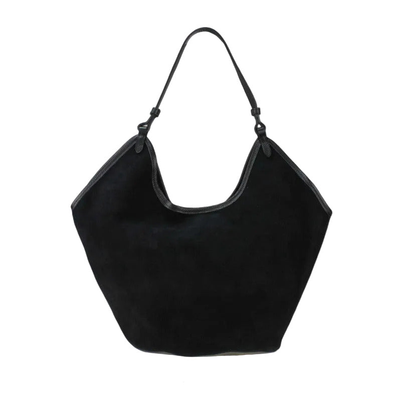 BZNA Bag Tanjia Schwarz Wildleder Italy Damen Handtasche Schultertasche Tasche BZNA6033 - B Z N A