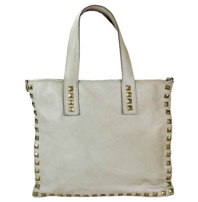 BZNA Bag Pluto Beige Italy Designer Umhängetasche Damen Handtasche Leder