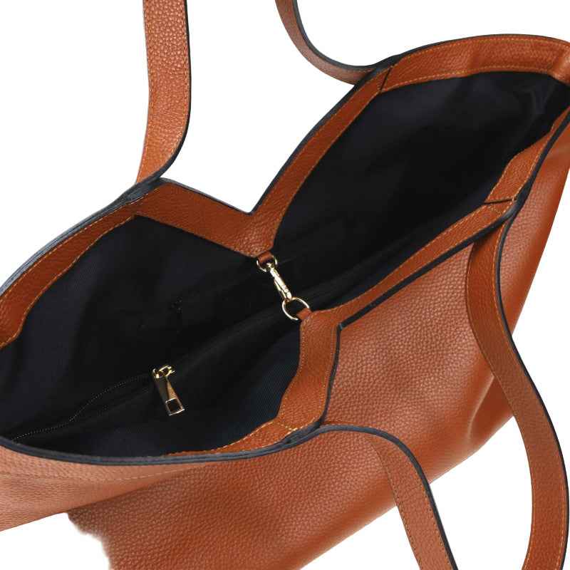 BZNA Bag Tuana Bordeaux Leder Italy Damen Handtasche Schultertasche Tasche