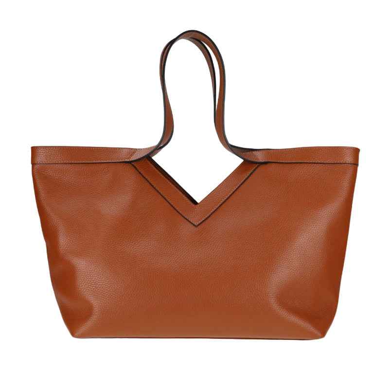 BZNA Bag Tuana Cognac Leder Italy Damen Handtasche Schultertasche Tasche