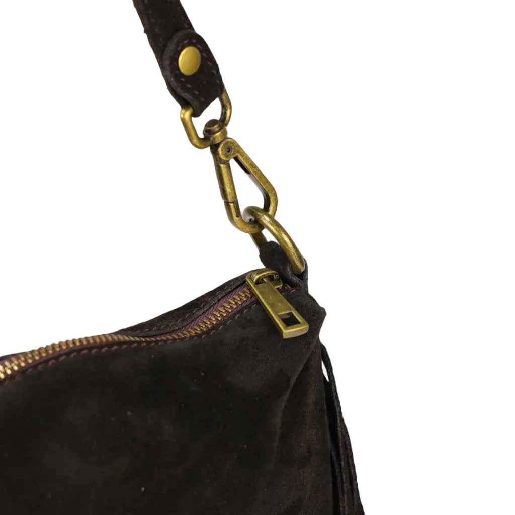 BZNA Bag Siefra Bordeaux Fransen  Schultertasche Designer Damen Handtasche Italy