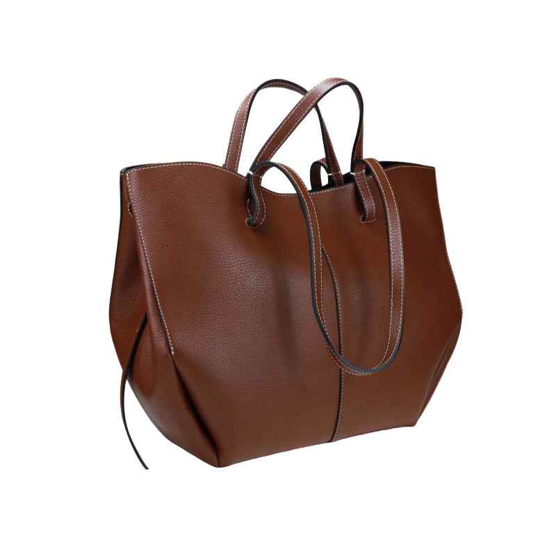 BZNA Bag Funny Verde Leder Italy Damen Shopper Handtasche Schultertasche Tasche