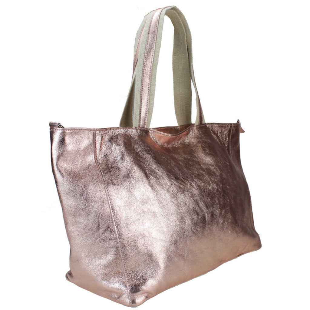 BZNA Bag Yemina Verde Brilliant Metalicca Leder Italy Damen Handtasche Schultertasche Shopper