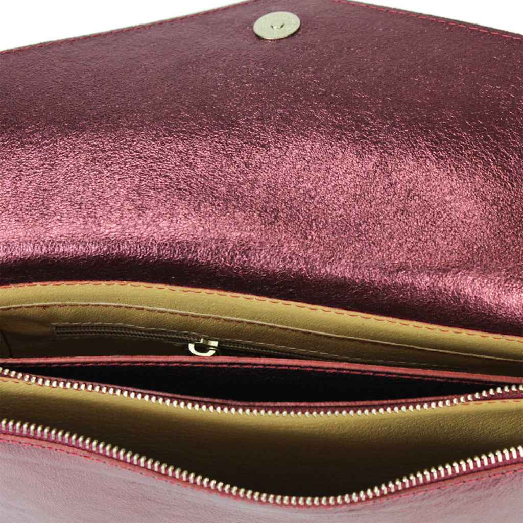 BZNA Bag Xyla Rame Metalicca Leder Italy Damen Brieftaschen Clutch Handtasche Schultertasche