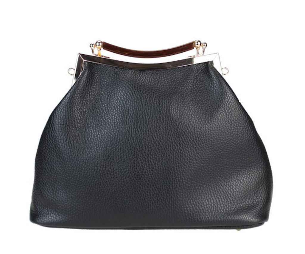 BZNA Bag Lunna Nero Leder Italy Damen Clutch Handtasche Schultertasche