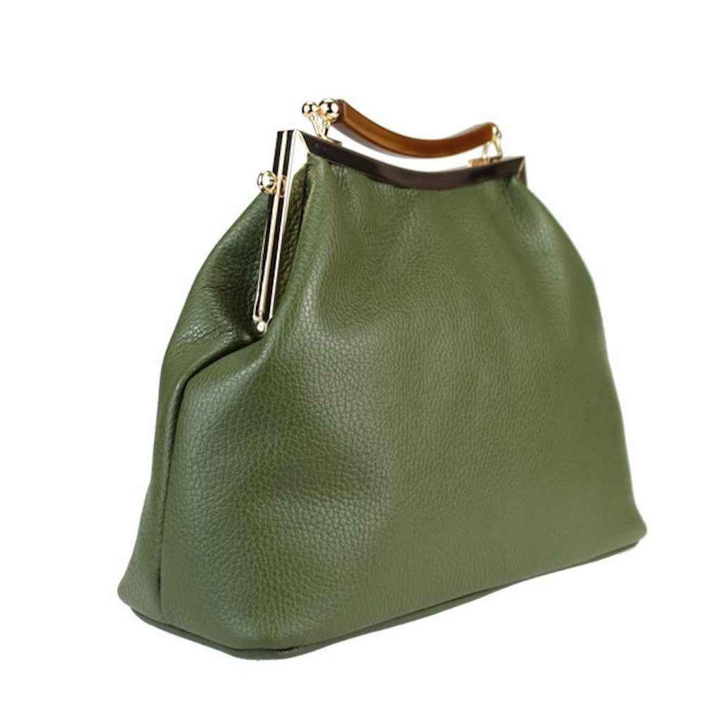 BZNA Bag Lunna Fuxia Leder Italy Damen Clutch Handtasche Schultertasche