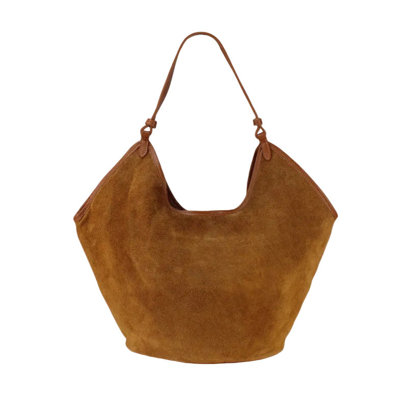 BZNA Bag Tanjia Cognac Wildleder Italy Damen Handtasche Schultertasche Tasche BZNA6033 - B Z N A