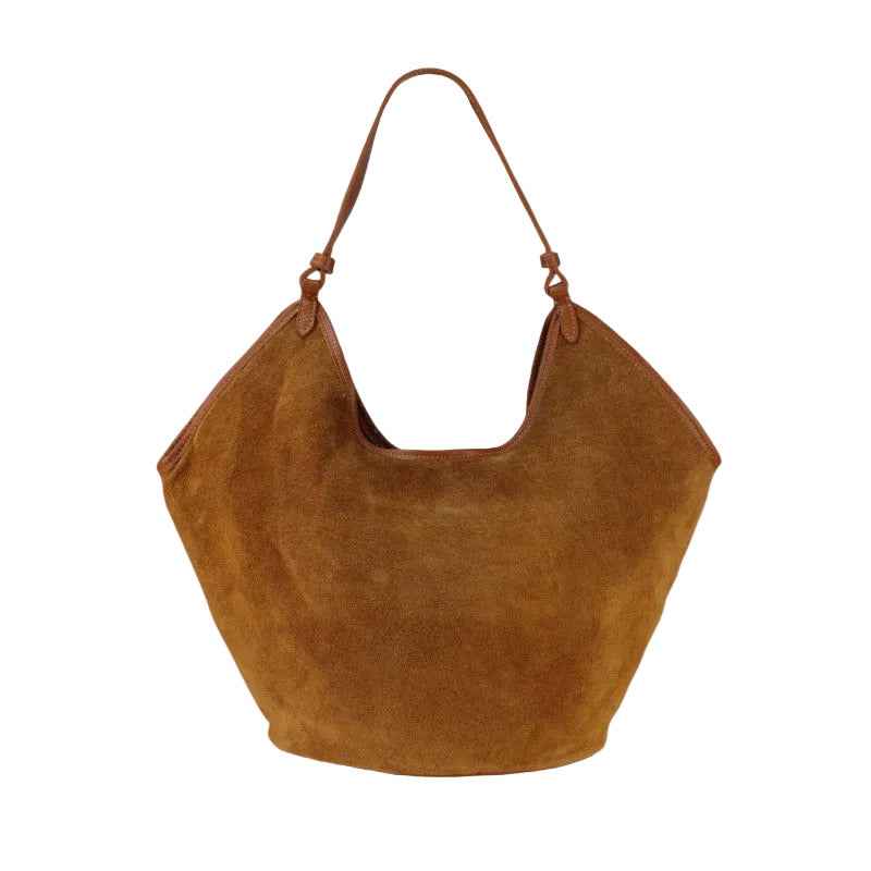 BZNA Bag Tanjia Cognac Wildleder Italy Damen Handtasche Schultertasche Tasche BZNA6033