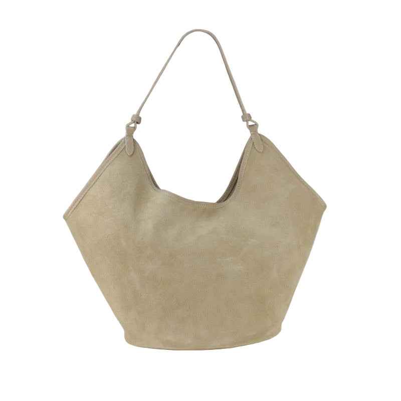 BZNA Bag  Tanjia Taupe Wildleder Italy Damen Handtasche Schultertasche Tasche BZNA6033