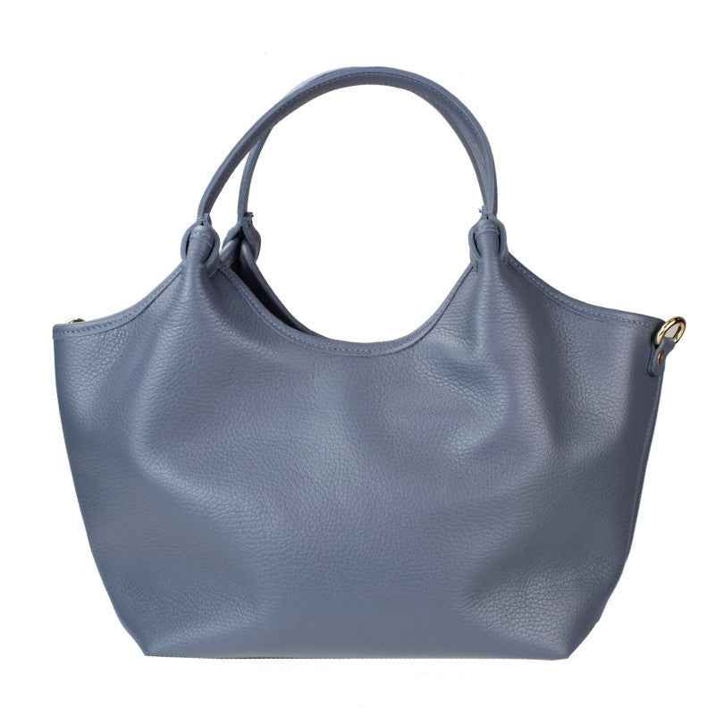 BZNA Bag Mette Azzuro Blau Leder Italy Damen Shopper Handtasche Schultertasche Tasche