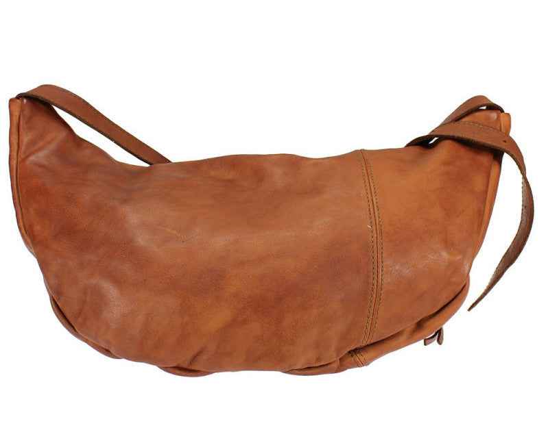 BZNA Bag Luigi Cognac Italy Designer Gürteltasche Bauchtasche Fanny Bag Umhängetasche Schultertasche Tasche Leder Shopper Neu