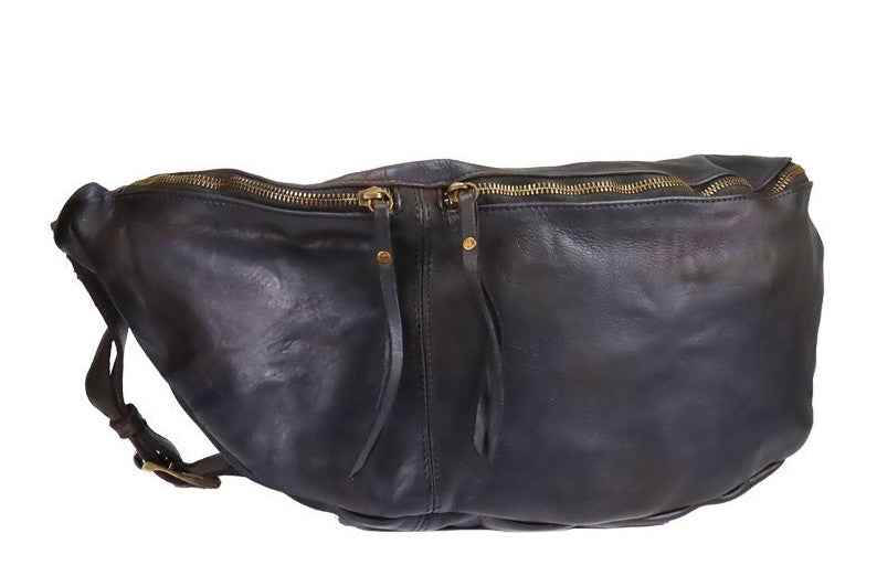BZNA Bag Luigi Braun Italy Designer Gürteltasche Bauchtasche Fanny Bag Umhängetasche Schultertasche Tasche Leder Shopper Neu
