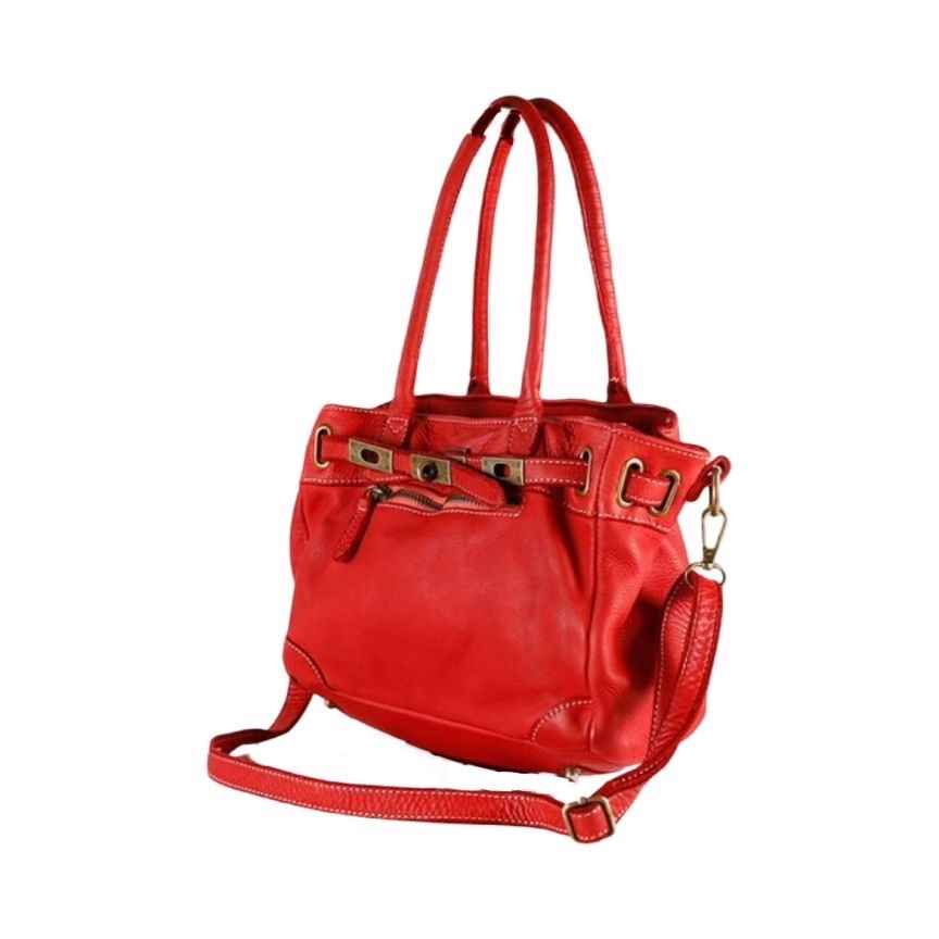 BZNA Bag Mila Rot vintage Italy Designer Business Damen Handtasche Ledertasche Schultertasche Tasche Leder Shopper Neu