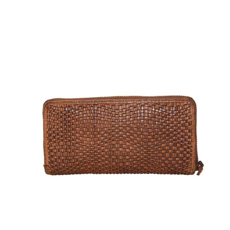 BZNA Berlin Daisy cognac Wallet Leather Leder Portemonnaie Geldbörse Clutch