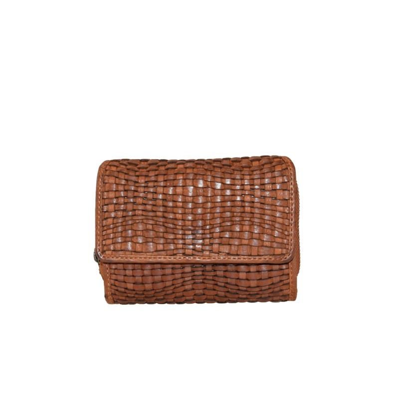 BZNA Berlin Gia cognac Wallet Leather Leder Portemonnaie Geldbörse Clutch - B Z N A
