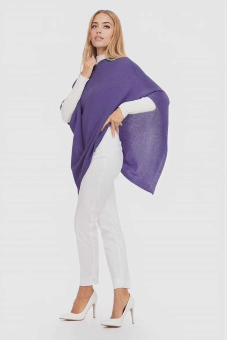 BZNA Strickponcho in vielen Farben Cashmere Poncho - Poncho mit Kaschmir MADE IN ITALY