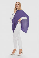Laden und Abspielen von Videos im Galerie-Viewer, BZNA Strickponcho in vielen Farben Cashmere Poncho - Poncho mit Kaschmir MADE IN ITALY
