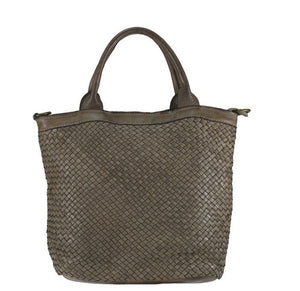 BZNA Bag Xenia Taupe Italy Designer Damen Handtasche Tasche Leder Shopper