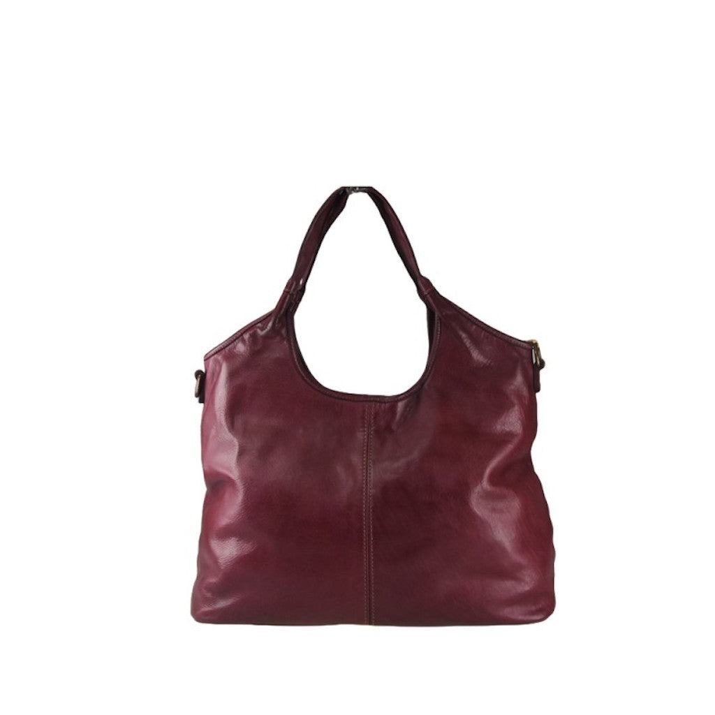 BZNA Bag Zinnia Bordeaux Italy Designer Handtasche Schultertasche Tasche Leder Shopper - B Z N A