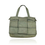 Load image into Gallery viewer, BZNA Bag Svea Grün Italy Vintage Designer Handtasche Ledertasche Schultertasche
