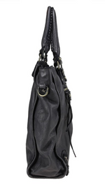Load image into Gallery viewer, BZNA Bag Caro Cognac Italy Designer Damen Handtasche Schultertasche Tasche Leder
