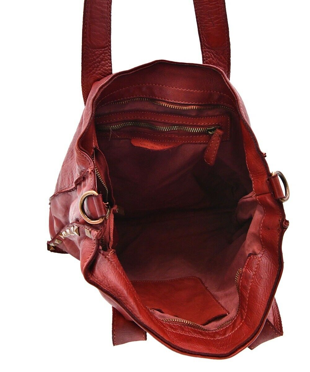 BZNA Bag Pluto Braun  Italy Designer Beutel Umhängetasche Damen Handtasche Leder