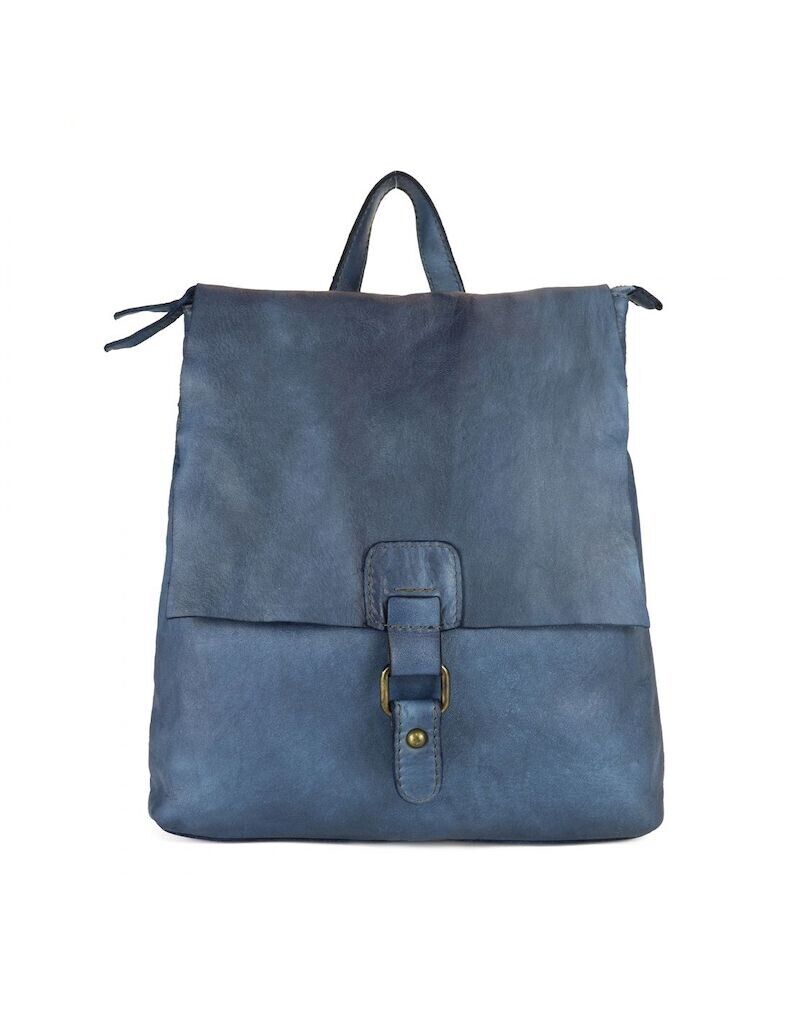 BZNA Bag Piana Blau braun Italy Rucksack Backpacker Designer Tasche