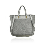Load image into Gallery viewer, BZNA Bag Enna Grau Italy Designer Damen Handtasche Schultertasche Tasche
