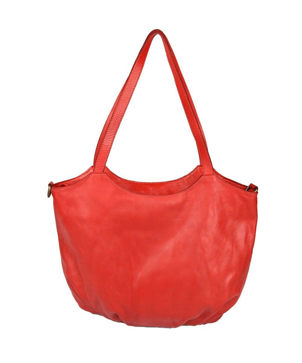 BZNA Bag Kasia Rot Italy Designer Beutel Umhängetasche Damen Handtasche Leder