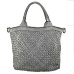 Load image into Gallery viewer, BZNA Bag Xenia Grau Italy Designer Damen Handtasche Tasche Leder Shopper
