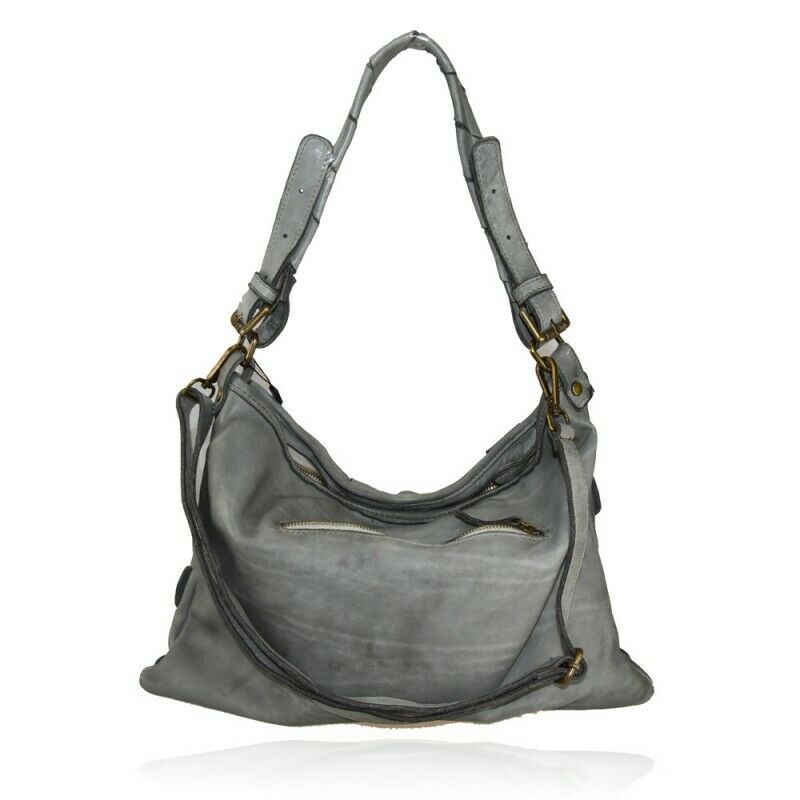 BZNA Bag Majvi Blau Italy Designer Damen Handtasche Schultertasche Tasche