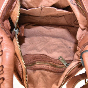 BZNA Bag Palma Blau Italy Designer Handtasche Schultertasche Tasche Leder