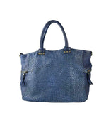Load image into Gallery viewer, BZNA Bag Rita Blau used look Italy Designer Handtasche Schultertasche Leder
