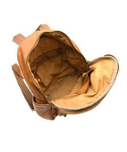 BZNA Bag Pat cognac Backpacker Designer Rucksack Damenhandtasche Schultertasche