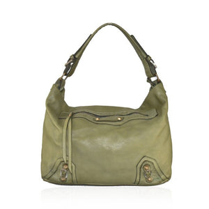 BZNA Bag Mania Grün Italy Designer Damen Handtasche Schultertasche Tasche