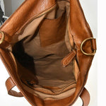 Load image into Gallery viewer, BZNA Bag Nadja Taupe Italy Designer Damen Handtasche Schultertasche Leder
