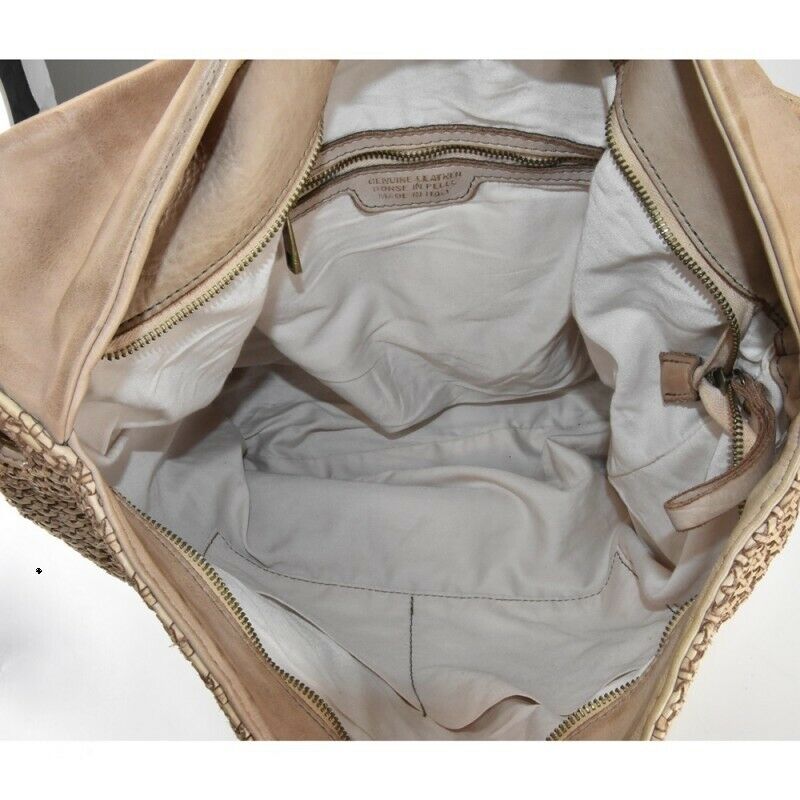 BZNA Bag Diva Taupe Italy Designer Damen Handtasche Schultertasche Tasche