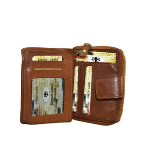 BZNA Berlin Raja cognac Wallet Leather Leder Portemonnaie Geldbörse Clutch