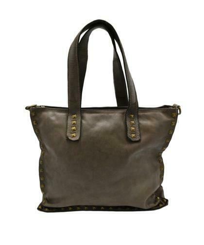 BZNA Bag Pluto Braun  Italy Designer Beutel Umhängetasche Damen Handtasche Leder