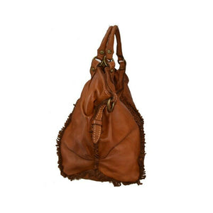 BZNA Bag Shira Cognac Italy Designer Handtasche Schultertasche Tasche Leder
