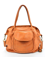 Load image into Gallery viewer, BZNA Bag Cathy cognac Italy Designer Damen Handtasche Schultertasche Tasche
