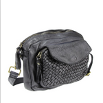 Load image into Gallery viewer, BZNA Bag Macy Gelb Italy Designer Clutch Braided Ledertasche Umhängetasche
