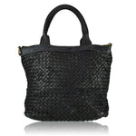 Load image into Gallery viewer, BZNA Bag Xenia Schwarz Italy Designer Damen Handtasche Tasche Leder Shopper
