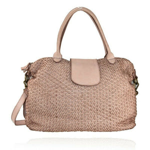 BZNA Bag Alesa Rosa Italy Designer Damen Ledertasche Handtasche Schultertasche
